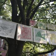 peace flags, detail
